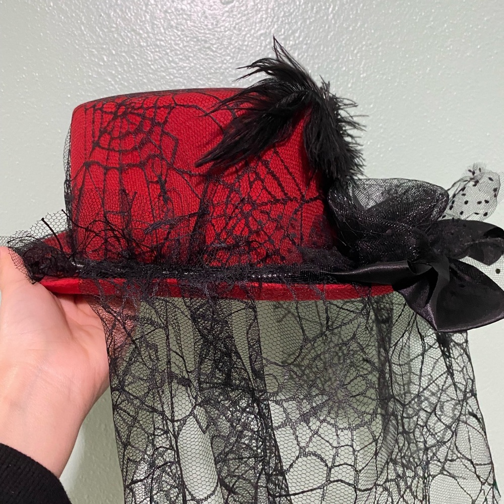 Halloween Top Hat With Veil